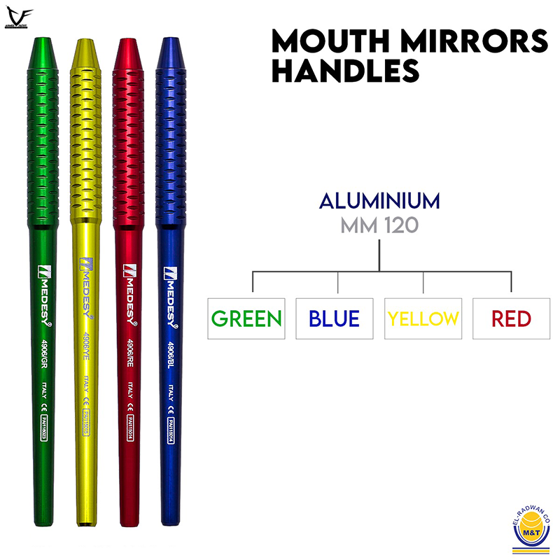 MIRROR HANDLE ALUMIUM YELLOW